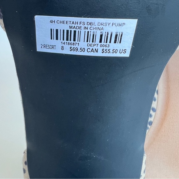 Torrid Cheetah Print Ankle Strap Pump Heals Size 8WW - Picture 12 of 12